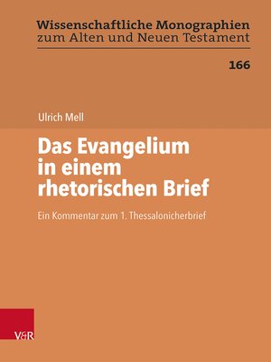 cover image of Das Evangelium in einem rhetorischen Brief